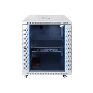 마하링크 ML-H750 15U H750 D600 W600 슬림너트 강화유리 허브랙 통신랙