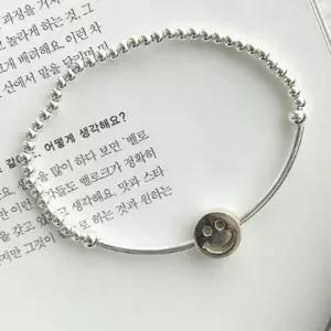 (실버팔찌)스마일바 팔찌 여성팔찌 실버팔찌 여자팔찌