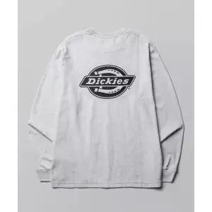 [매장정품] DICKIES 백 모노 로고 롱슬리브 White Melange DIKU261LRTL006WM