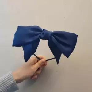 행사머리띠 머리띠 왕리본 파티용머리띠 네이비