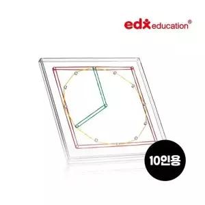 49402099-[브레인숲] EDX 투명지오보드(원형12핀) 학습세트 (10인용)  어린이날 학교 학습 교구