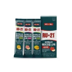 RU21 숙취해소엔 웨이크업 젤리스틱 10포 x 1박스 (복숭아,꿀배,사과,망고 4종 택)