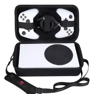 무선 컨트롤러 및 액세서리용 Xbox Series S 게임 콘솔 여행용 보관 가방 올 블랙에 맞는 Mchoi 하드