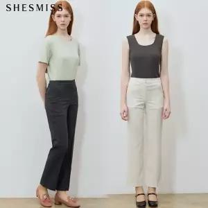 [쉬즈미스(SHESMISS)] 베이직 스트레이트 팬츠 (택가격: 158000원)