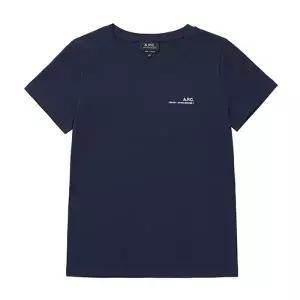 [아페쎄 APC] COFBT F26012 IAK DARK NAVY 여성 반팔티