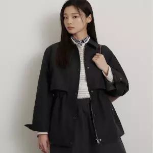 백화점 빈폴 레이디스 26폴리 사파리 자켓 - 블랙 BF6239C135