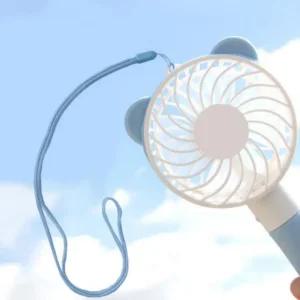 손선풍 곰돌이 선풍기 핸드 목걸이줄
