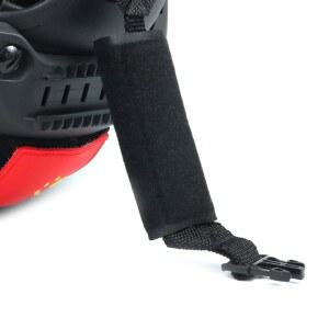 2PCS 범용 헬멧 턱 패드 대형 메모리 폼 스펀지 스트랩 패딩 교체 안감 쿠션 매트 라이너 자전거 라이딩