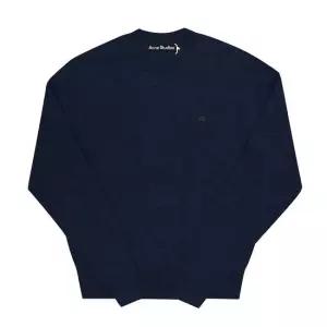 아크네 MUST IT_스튜디오 C60101 NAVY MELANGE 공용 니트