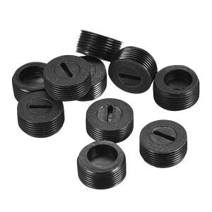 6/10/20Pcs 검정색 플라스틱 나사 카본 브러쉬 홀더 캡 케이스 직경 10mm/12mm/13mm/14mm/15mm/16mm/18mm/2