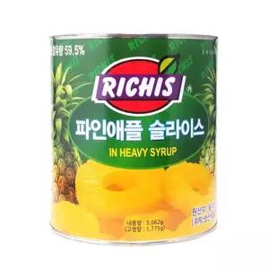리치스 파인애플 슬라이스 3kg