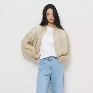 시슬리 SISLEY 여성 크롭 스트링 블루종 점퍼 SAJP80631 SAJP80631-US1 108332