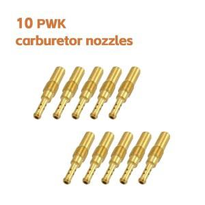 10개 오토바이 메인 제트 기화기 슬로우 파일럿 제트 M5 6mm 나사산 PWK Ke h n OKO CVK 기화기 세트 연료 노즐 교체