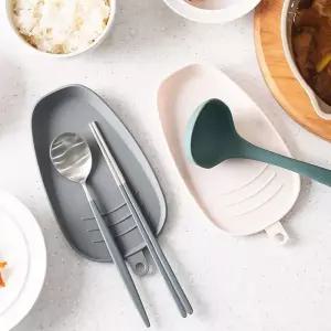국산 실리콘 국자 받침대 아무 조리기구 홀 주방용품