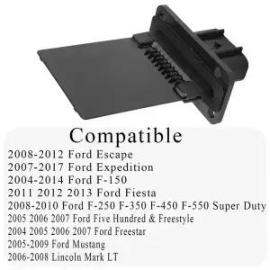 HVAC 송풍기 모터 저항기 포드 F-150 250 350 450 원정대 피에스타 머스탱 YH-1715 3F2Z-18591-AA 4P1361