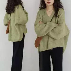[하프클럽/]롱 니트 스웨터 겨울 오버핏 여자니트 니트티 터틀넥