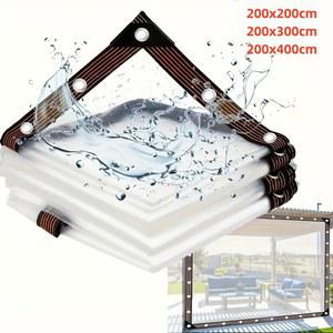 투명한 동봉된 방수 PVC 방수포 방풍 및 Snowproof 정원용 테라스 식물 닭장에 적합