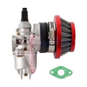 기화기 탄수화물 Carby 스틸 44mm 에어 필터 스택 47cc 49cc 미니 모토 먼지 포켓 바이크 ATV 쿼드 고 카트 미니 모토