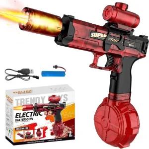 전동 물총 불꽃 LED 라이트 워터건 연속 자동연사 워터밤 watergun