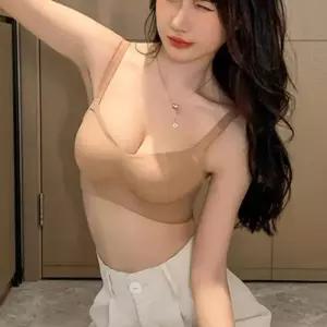 [라일리여성언더웨어] Rly 심리스 왕뽕 4CM 노와이어 일체형 볼륨 브라