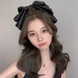 왕 리본 위로 봉끗 세로 빅 위아 리본핀 포인트머리핀