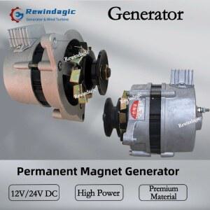12V 24V DC 2000W 고전력 발전기 영구 자석 브러시리스 정전압 가정용 순수 구리 와이어 코어 소형 전력