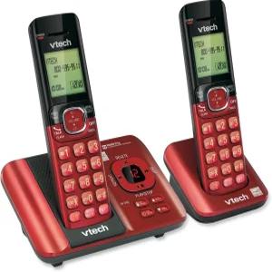 응답기 발신자 ID/통화 대기 DECT 60 핸드셋 스피커폰 빨간색이 포함된 VTech CS652926 2 무선 전화기