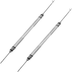 Yangz 4PCS 낚시 바늘 및 도구 은색 알루미늄 다기능 고리 미끼 실을 연결 홀더 스플라이싱