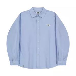 와키윌리 키키 옥스포드 긴팔셔츠 블루 WA2501SH01BL