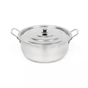 대형국솥 인덕션겸용 통삼중 업소용 스텐 40cm 13.0L