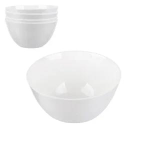 유백색 도자제 우동기 아무 4p BPA Free 대접 면기