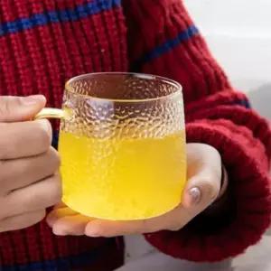 주스컵 파인 글라스잔 카페 내열 유리컵 로하티 350ml