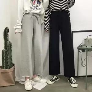 일자 9부 아무 트레이닝 와이드 팬츠 짝꿍닷컴 츄리닝