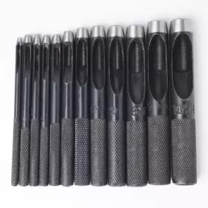 원형 펀치 12p세트 1-10mm 이 1공펀치 구멍뚫는도구