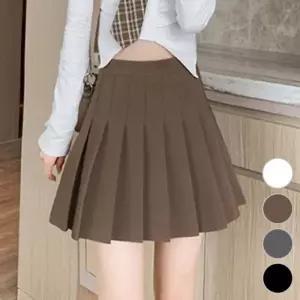 여성 주름치마 플레어 미우 테니스치마 러 러복 골지