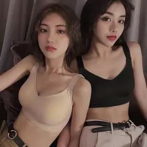 젤리푸쉬업브라탑 70-85ABC 아무 빅 심리스 노와이어