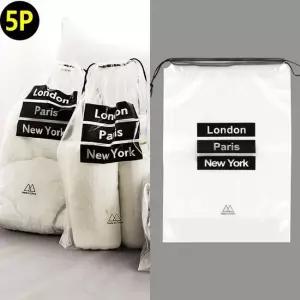 5P 여행용파우치 투명 트래블 파우치 캐리어정리가방
