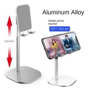 ipad 호환 휴대폰 용 데스크탑 홀더 태블릿 스탠드 범용 브래킷 텔레스코픽 조절 가능 높이 각도 금속 라이
