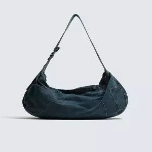 [매장정품] ZARA 데님 숄더백 - 블루 3322/720/400