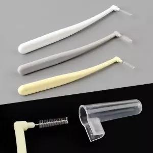 L형 치간칫솔+위생캡 20P 1~0.4mm 휴대용 솔이쑤시개