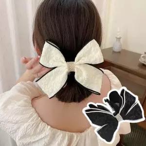 플라워 리본 아무 바나나핀 ELH-054 집게핀 헤어핀