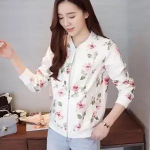 여성 여름 등산 플라워 바람막이 점퍼 자켓 스트링