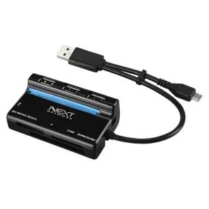 USB2.0 위아 3포트 카드리더 OTG 허브 스마 SD카드