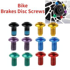 12피스 자전거 디스크 브레이크 로터 볼트 M5x9mm T25 MTB 나사 스테인레스 스틸 풀림 방지 고정