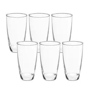 두꺼운 머그컵 450ml 6P 세트 이 주스 커피 유리컵