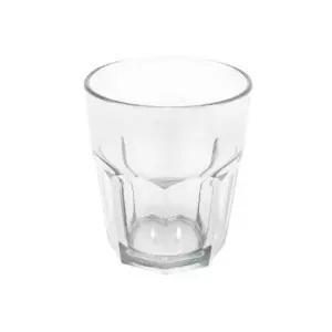 PC 팔각컵 투명 270mL 안깨지는 플라스틱 식당컵 물컵