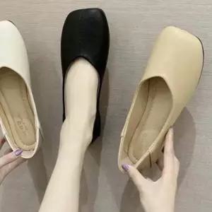 발이 편한 사각플랫슈즈 데일리 예쁜구두 여자구두