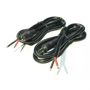 DC5.5x2.1MM 2.5mm 전원 코드 플러그 14AWG 12V-24V 15A 180W Eblow Hight 케이블 연장 어댑터 0.3m