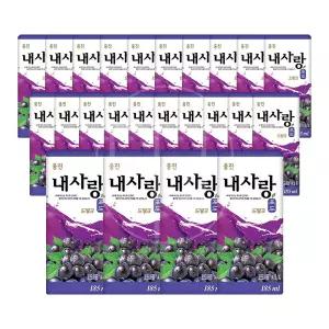 웅진 내사랑 포도드링크185ml 24팩