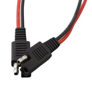 14AWG SAE 전원 커넥터 자동차 연장 케이블 2핀 DIY 수 플러그 구리선 태양광 패널 코드 와이어 B6